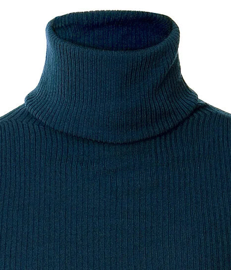 ERFOLG F / Pull Col Roulé - noire / ultramarine / rouge
