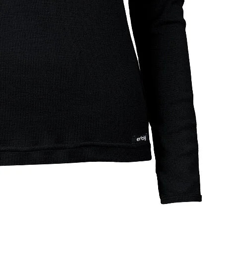 ERFOLG F / Top mérinos longues manches longues - noir, urban chic