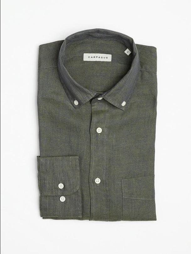 CARPASUS / Chemise en lin Tamina, moss