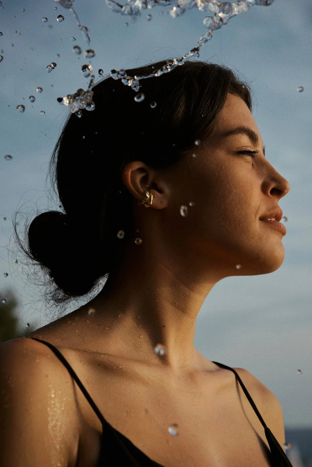 hana kim / Small Vine Earcuff - argent