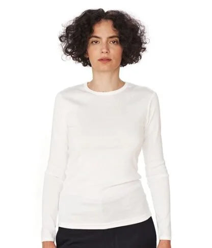 ERFOLG F / T-shirt manches longues uni blanc, noir ou marine