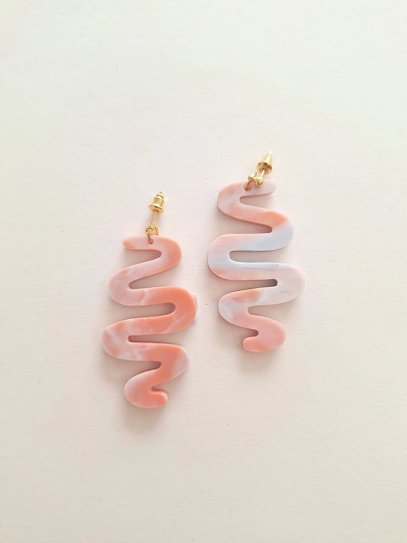 CURA Jewellery / Large squiggle earrings - Dusk