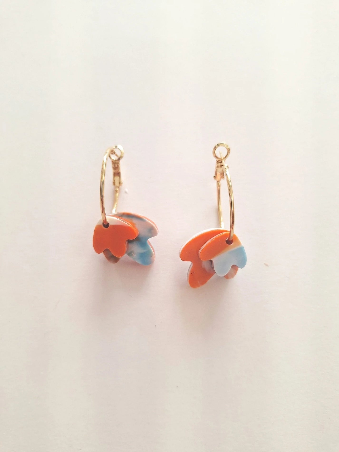 CURA Jewellery / Stacked petal hoops - Poolside Spritz