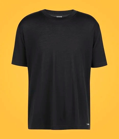 ERFOLG H / T-shirt col rond mérinos - noir, urban chic