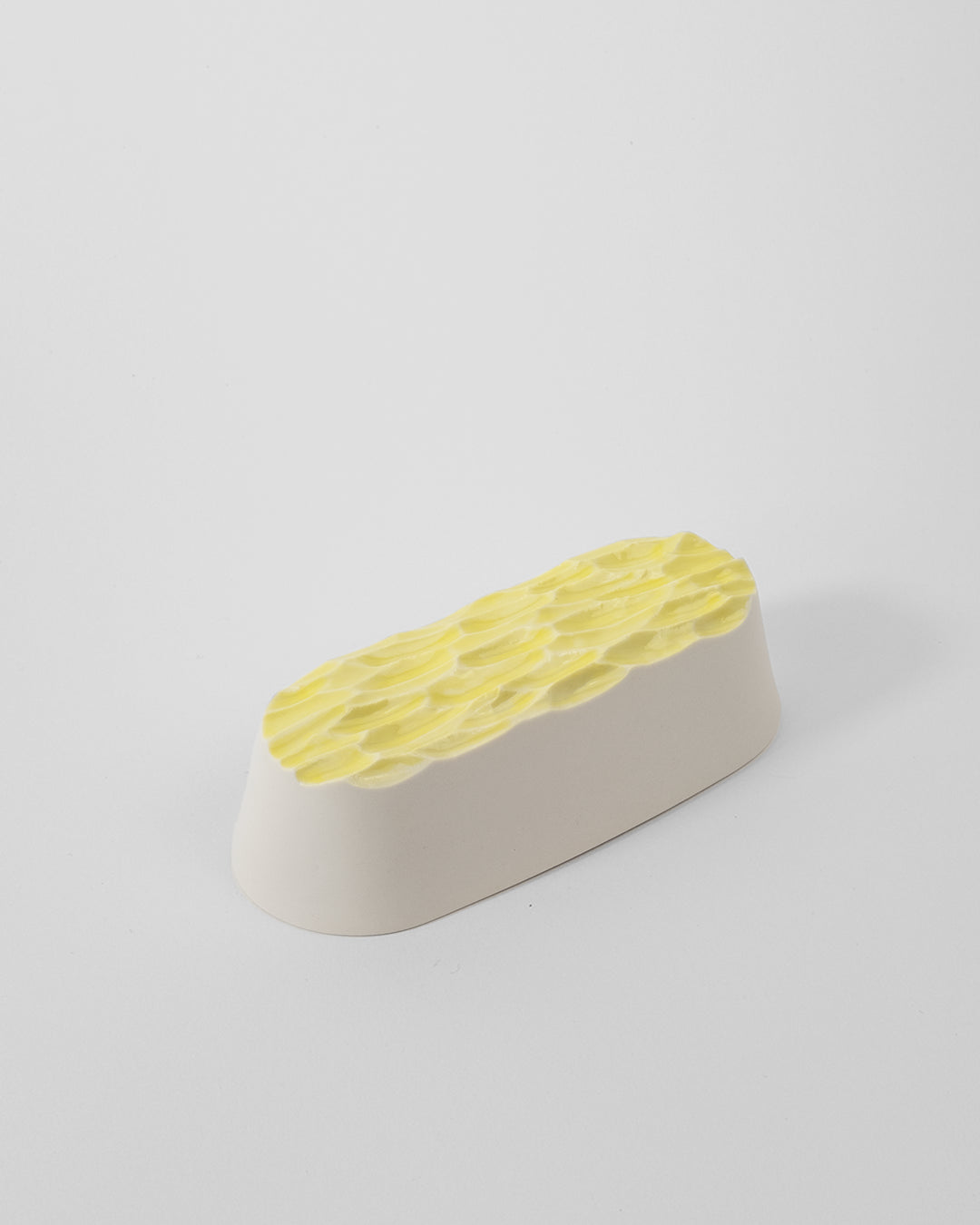 Maly Jdahim / porte-savon ovale - jaune