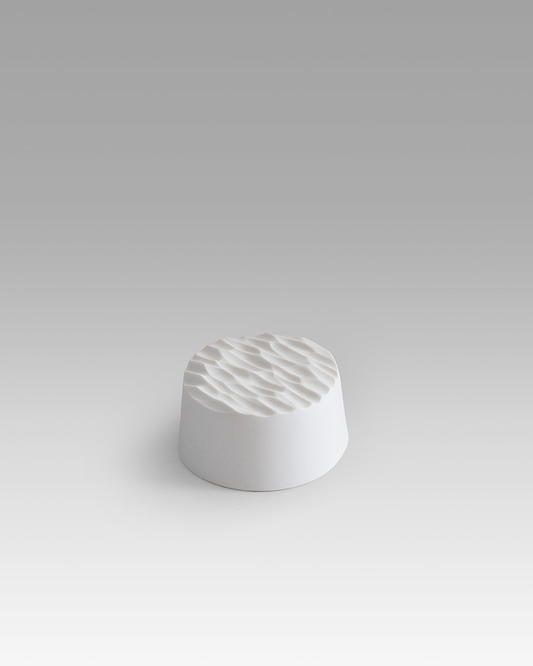 Maly Jdahim / porte-savon petit rond - blanc