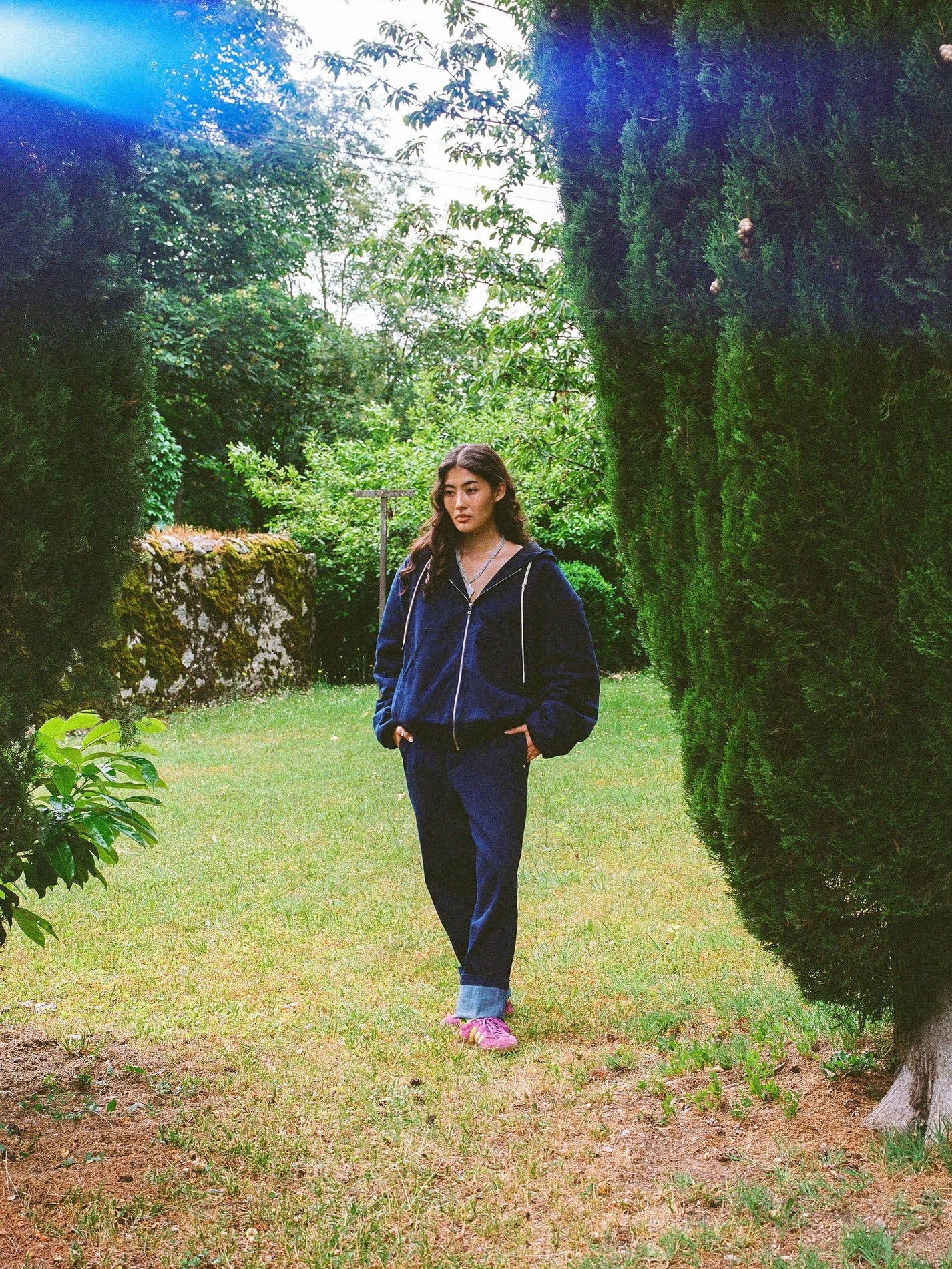 CREST / Veste réversible, denim