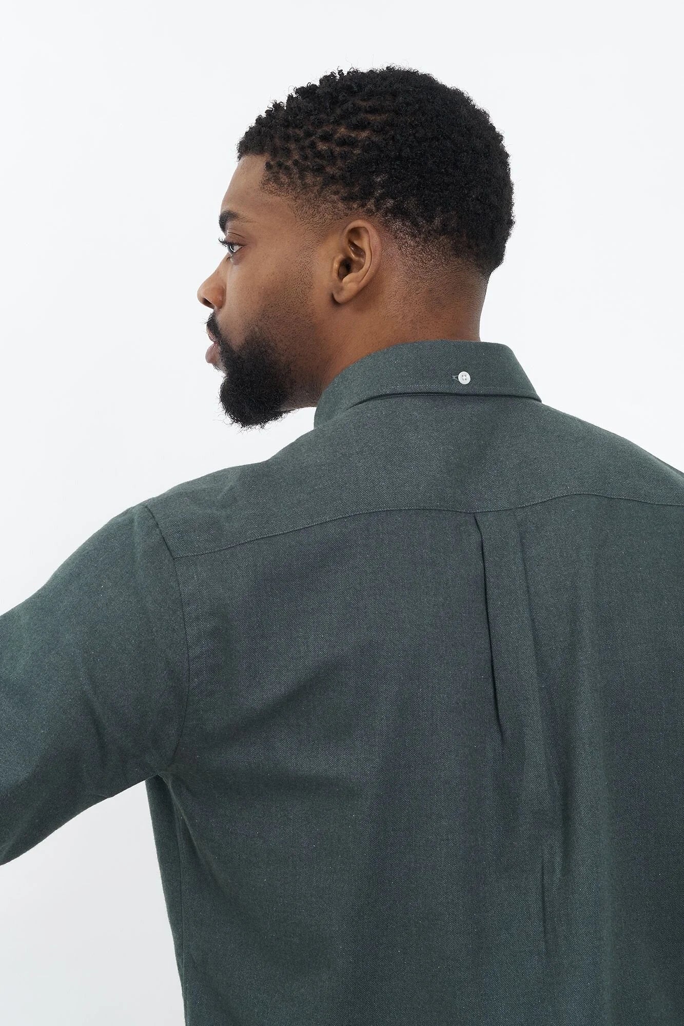 CARPASUS / Chemise flanelle "Populus" - vert mousse