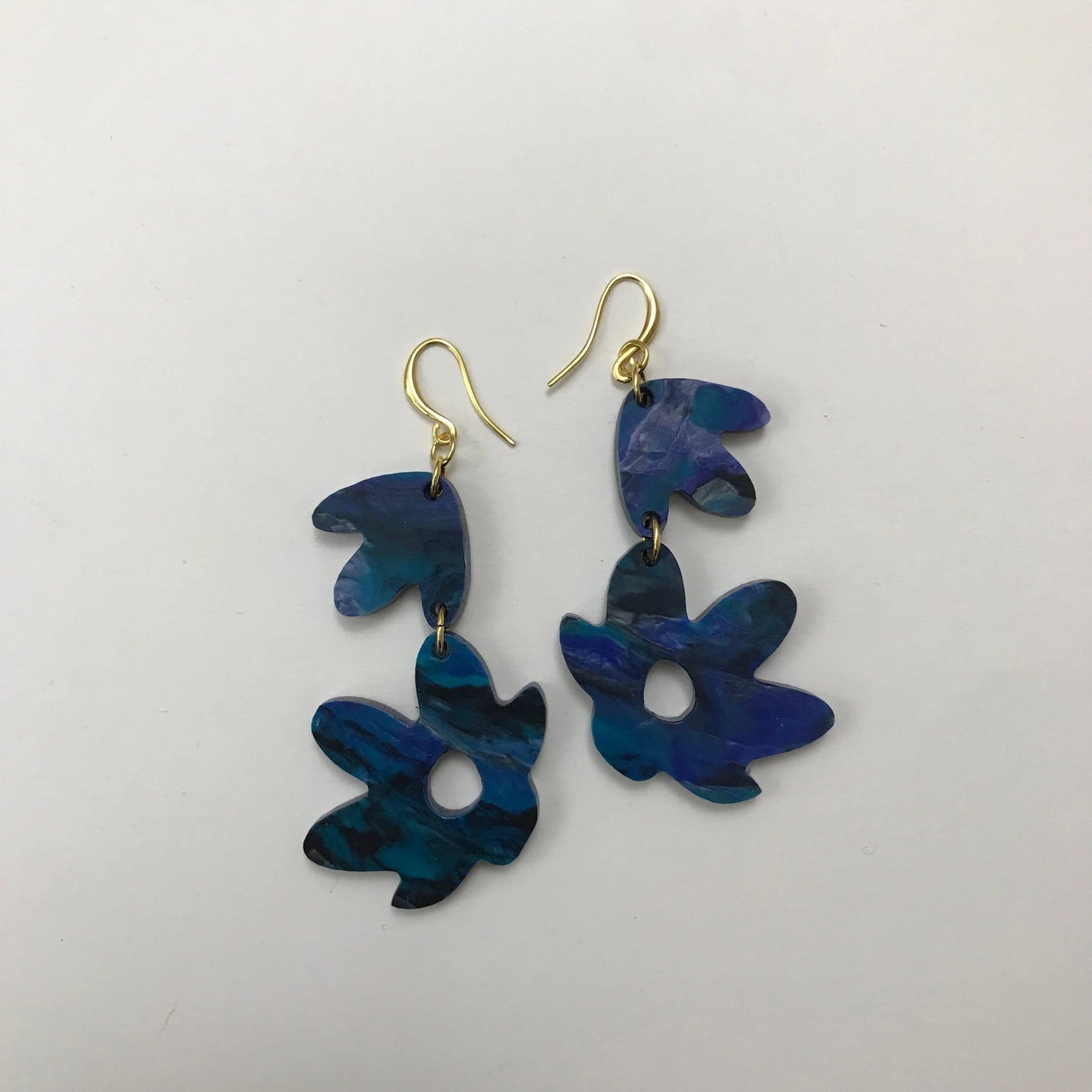CURA Jewellery / Falling flowers earrings, starry night
