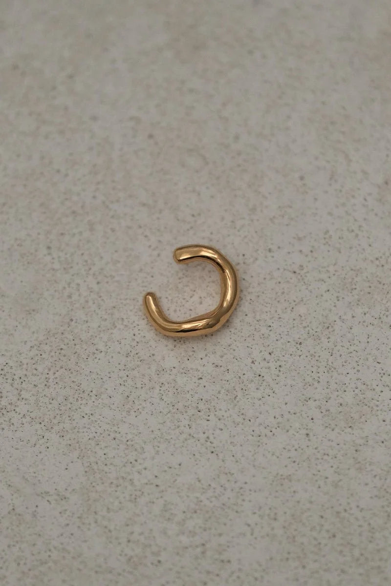 Baiushki / Earcuff Mismo, argent plaqué or