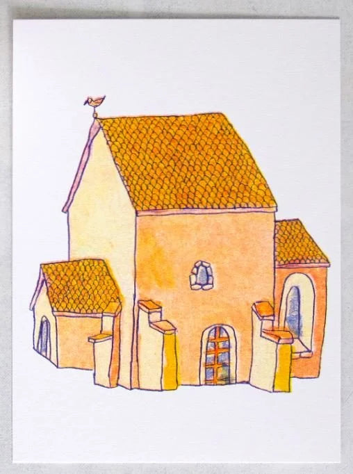 Joe Dessin / Illustration Riso - église