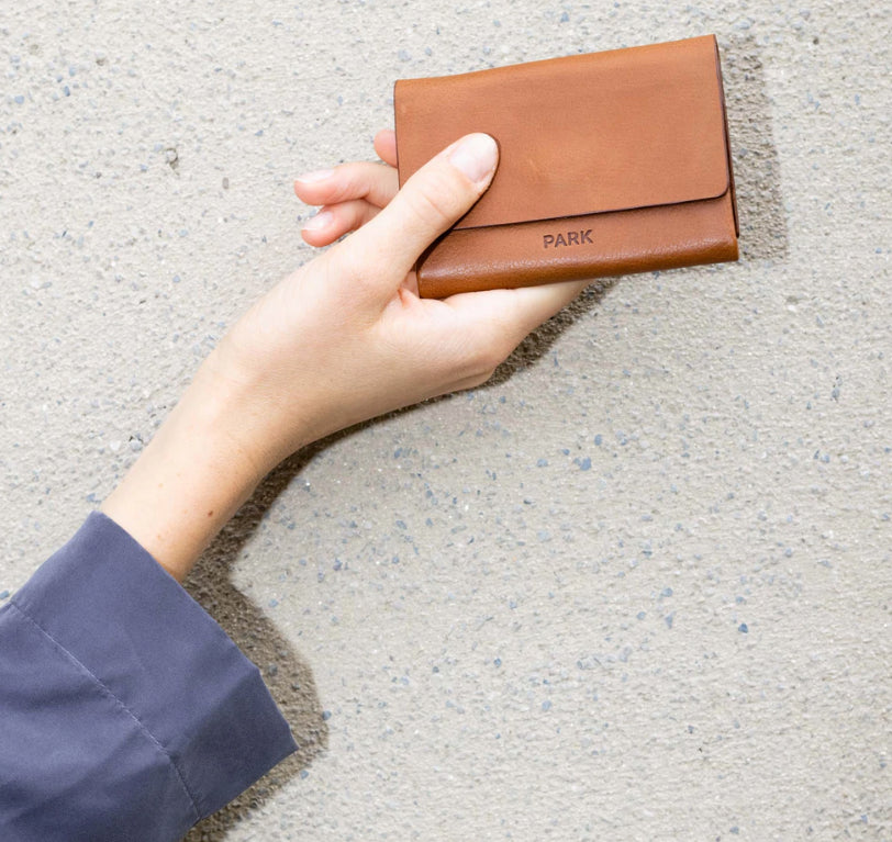 PARK BAGS / Petit porte-monnaie WL08 - brun moyen