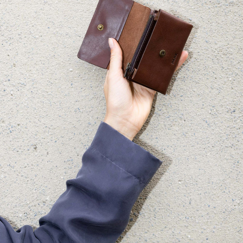 PARK BAGS / Petit porte-monnaie WL08 - brun foncé