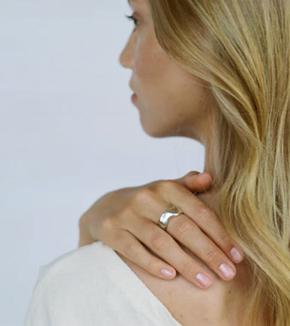 Baiushki / bague MOA, argent