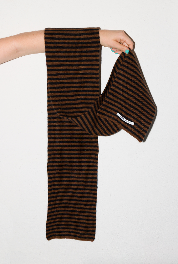 FRANZISKA LUETHY / Rami Scarf Brown/Black