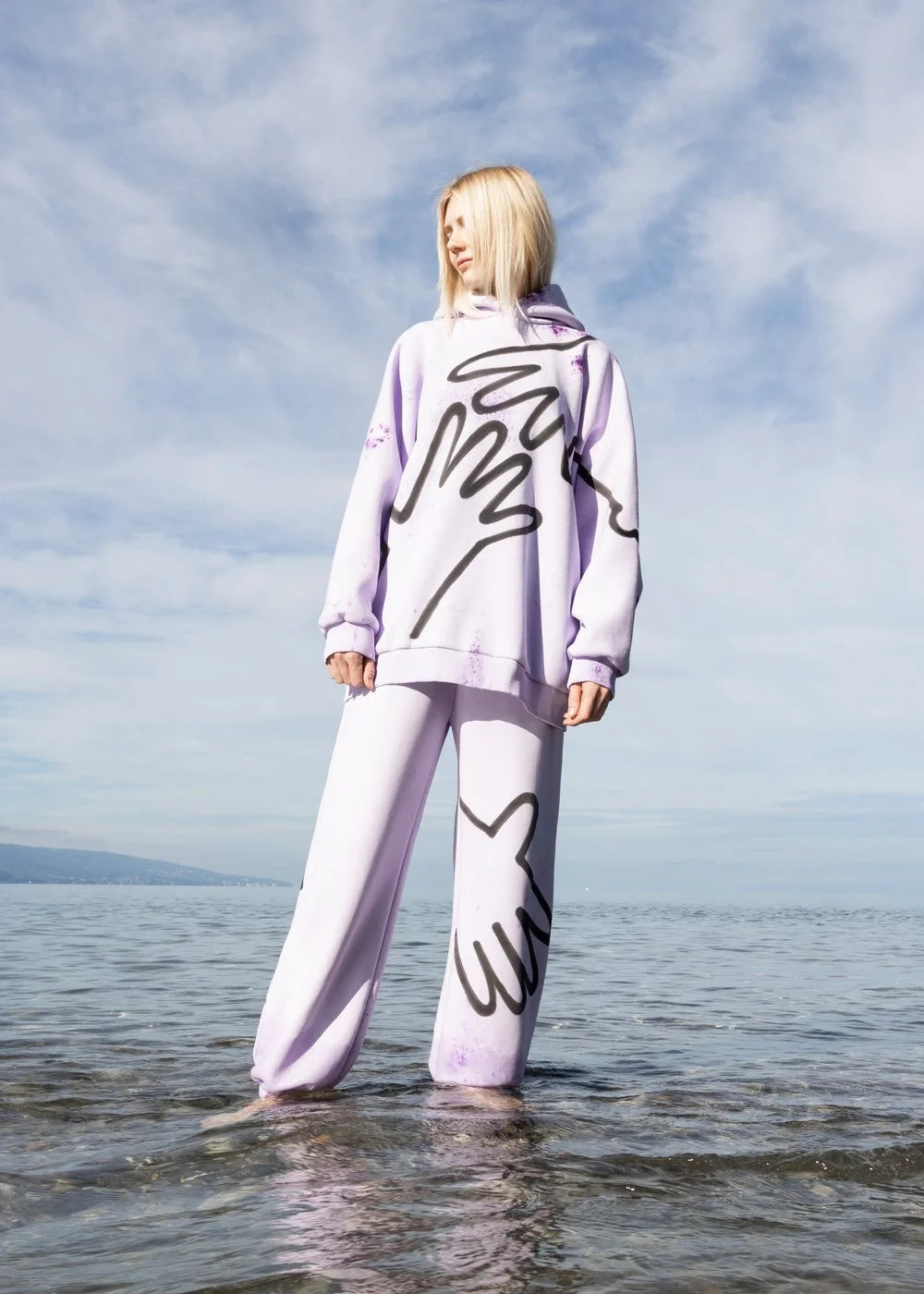 OL' x WOW ! / Ensemble sweat - lila
