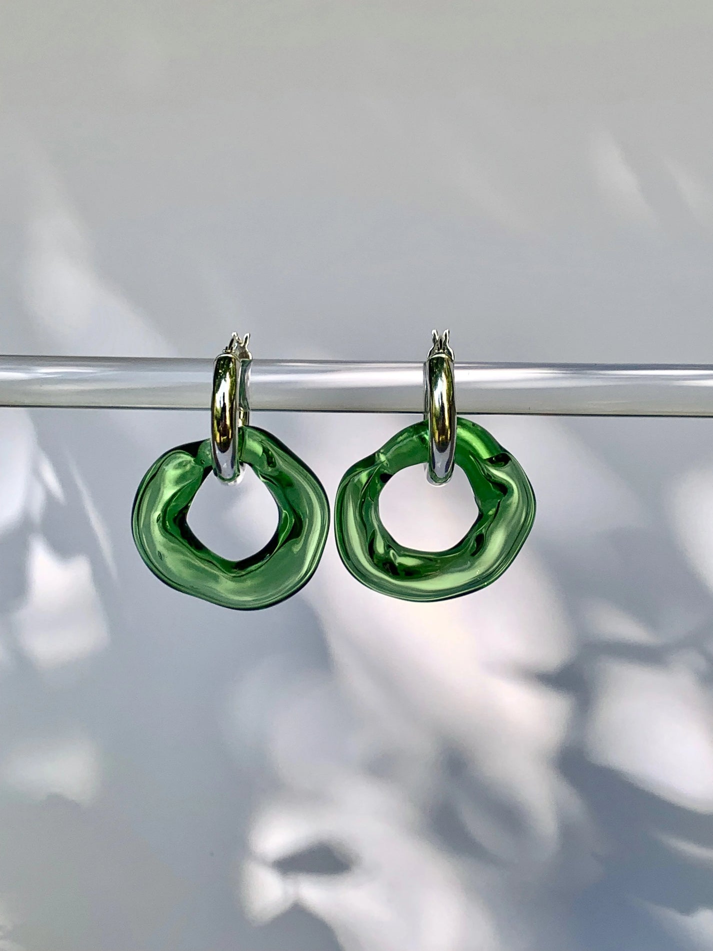 NEUS / BO verre simple chunky, vert bouteille
