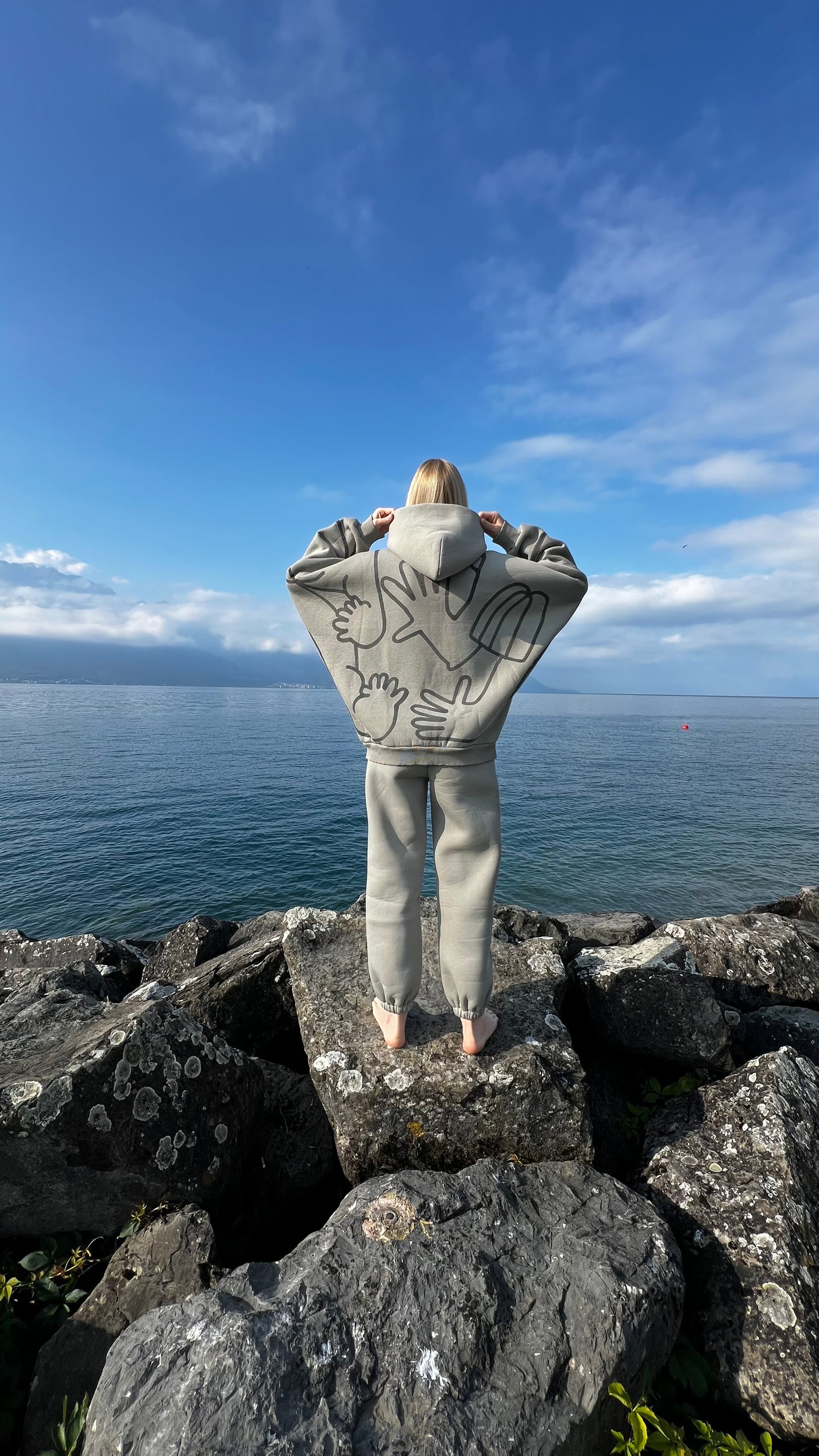 OL' x WOW ! / Ensemble sweat - gris