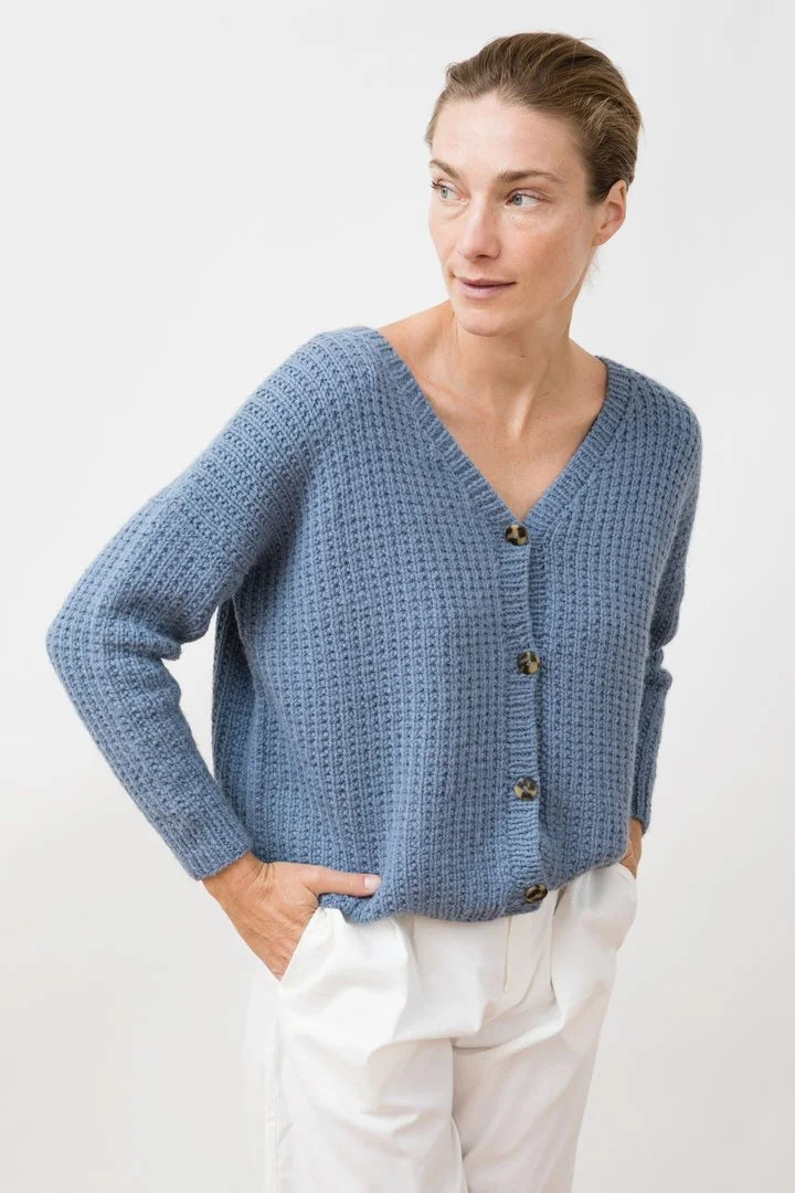 Jungle Folk / cardigan Nayra bleu