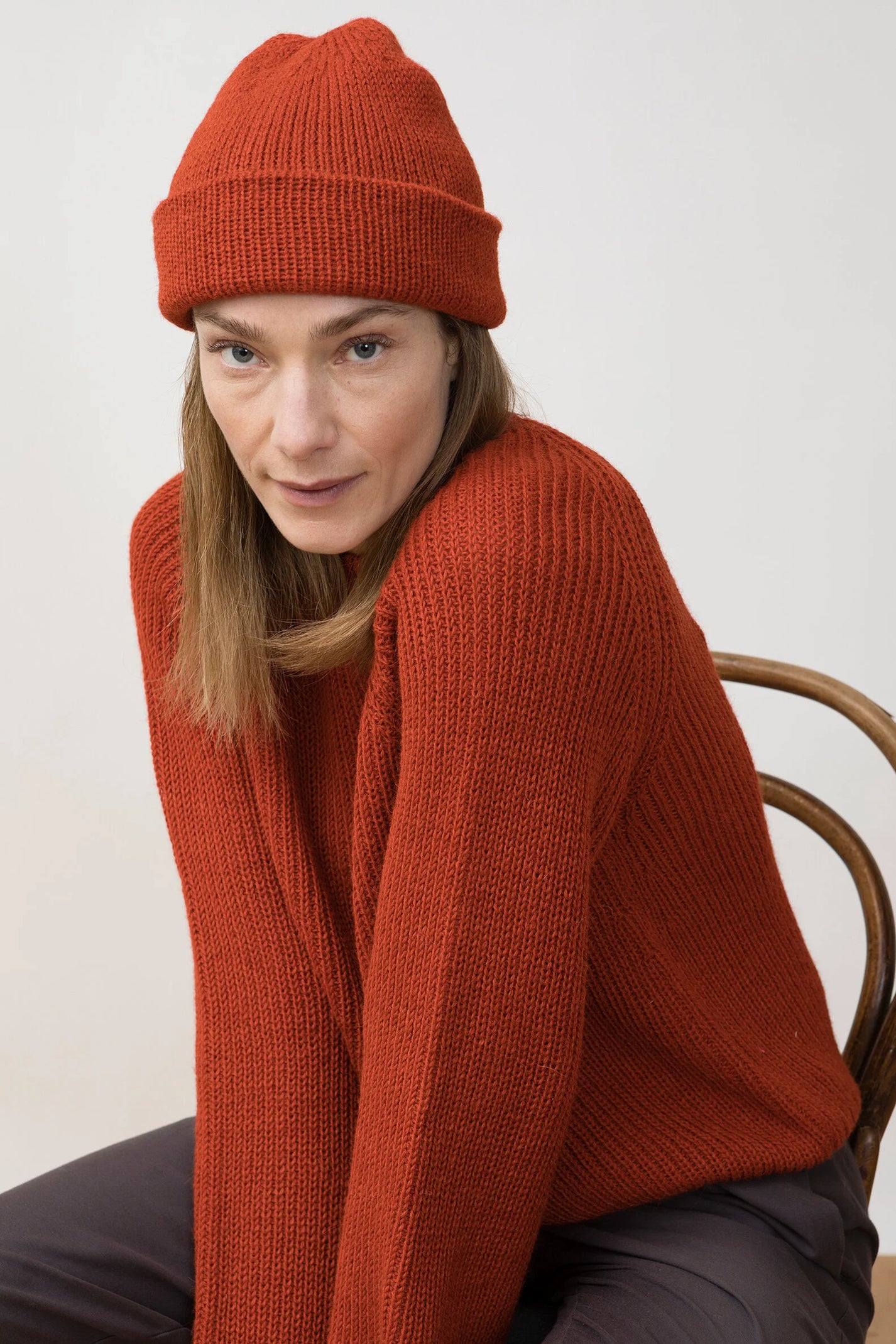 Jungle Folk / bonnet Iva - scarlet red