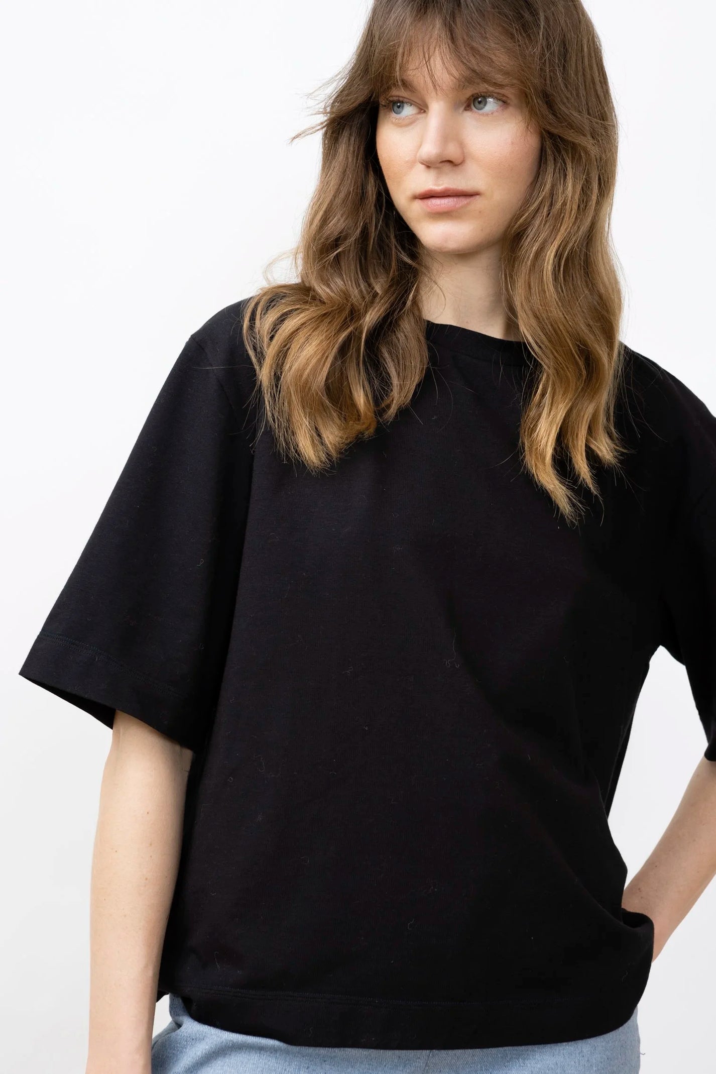 Jungle Folk / T-shirt oversize Max, Noir