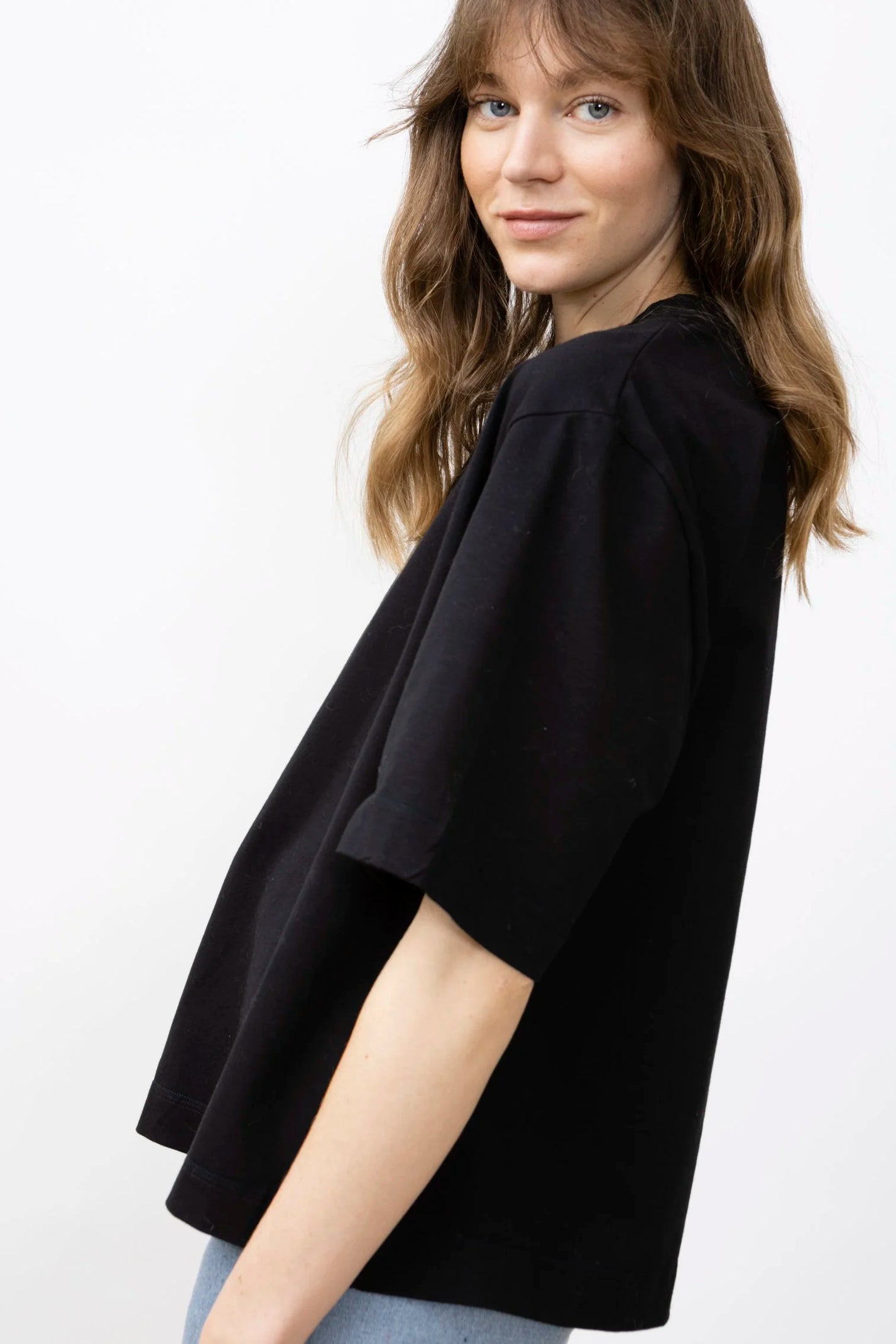 Jungle Folk / T-shirt oversize Max, Noir