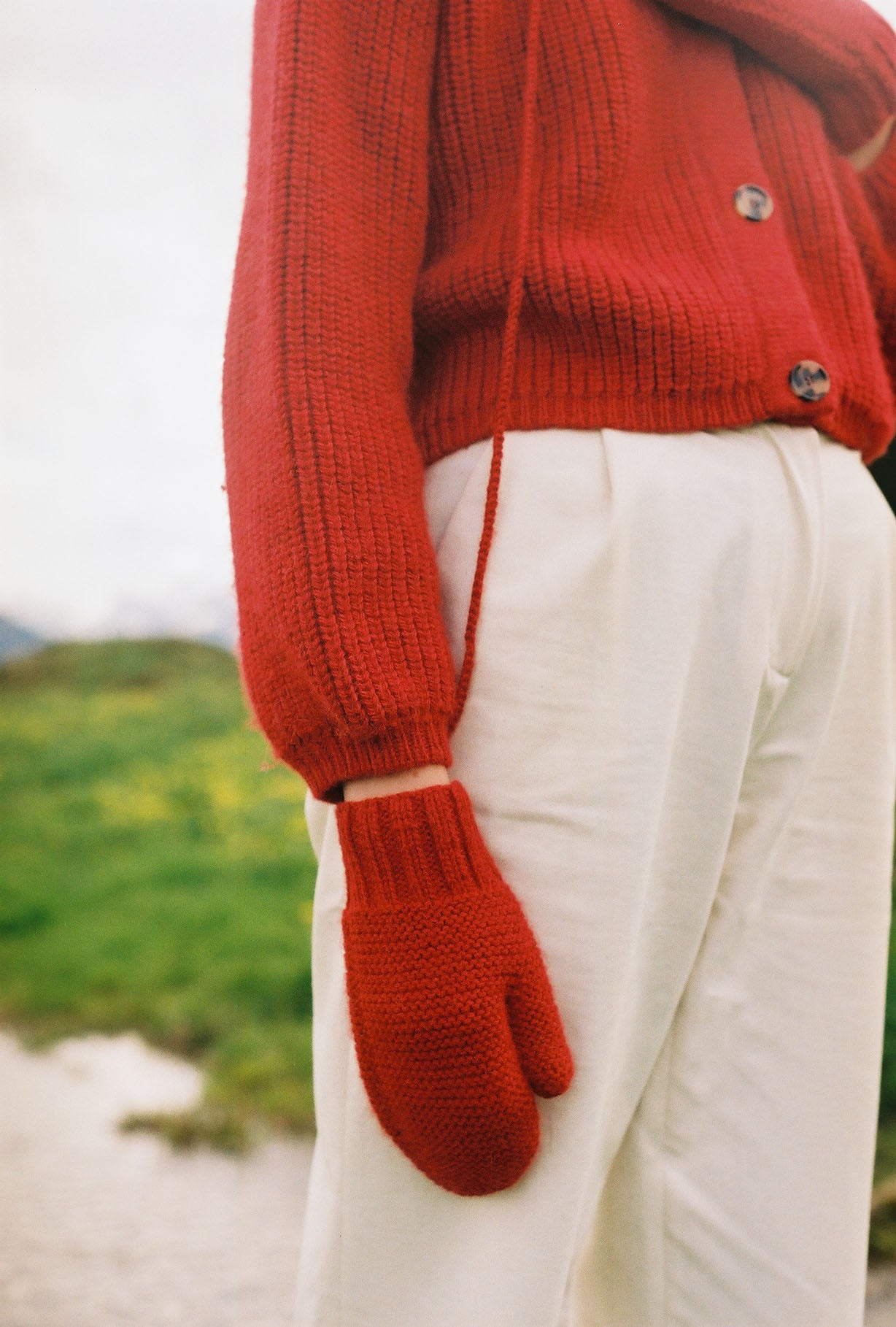 Jungle Folk / moufles Gonzalez - rouge