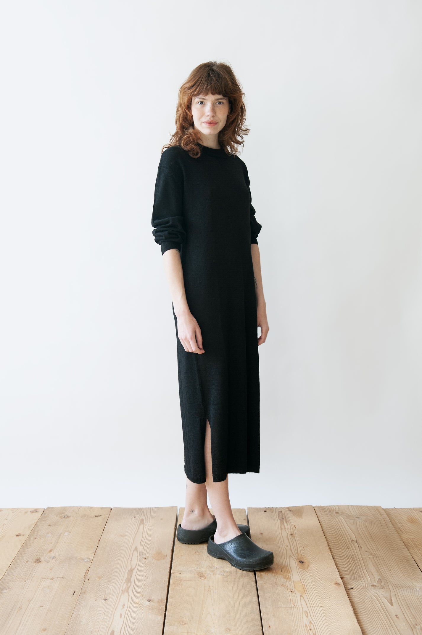 Jungle Folk / Robe en maille Geneniève - noir