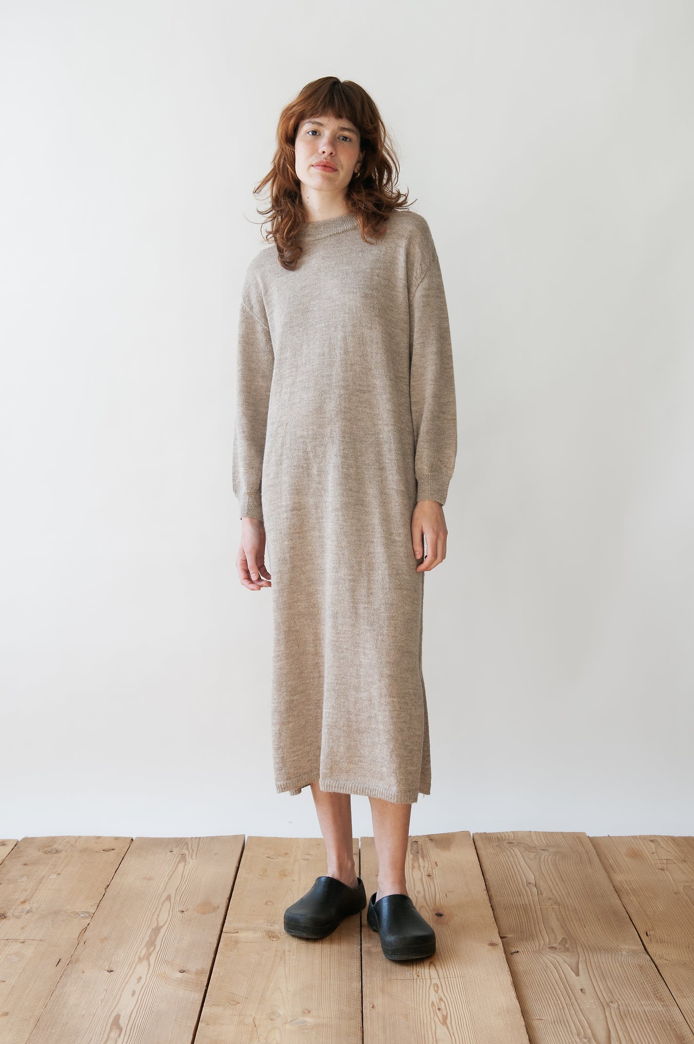 Jungle Folk / Robe en maille Geneniève - beige