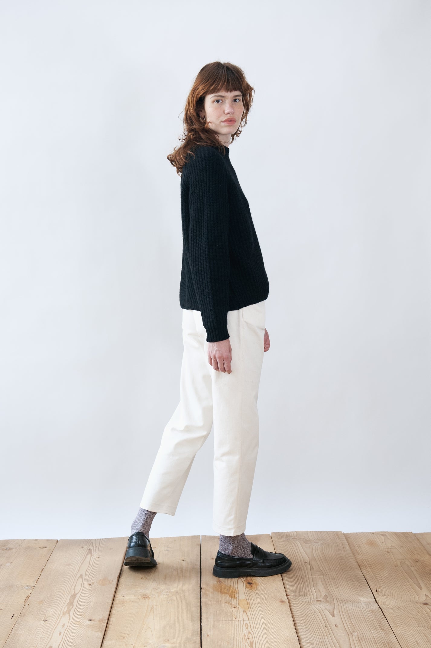Jungle Folk / Pull Oriana - noir cachemire