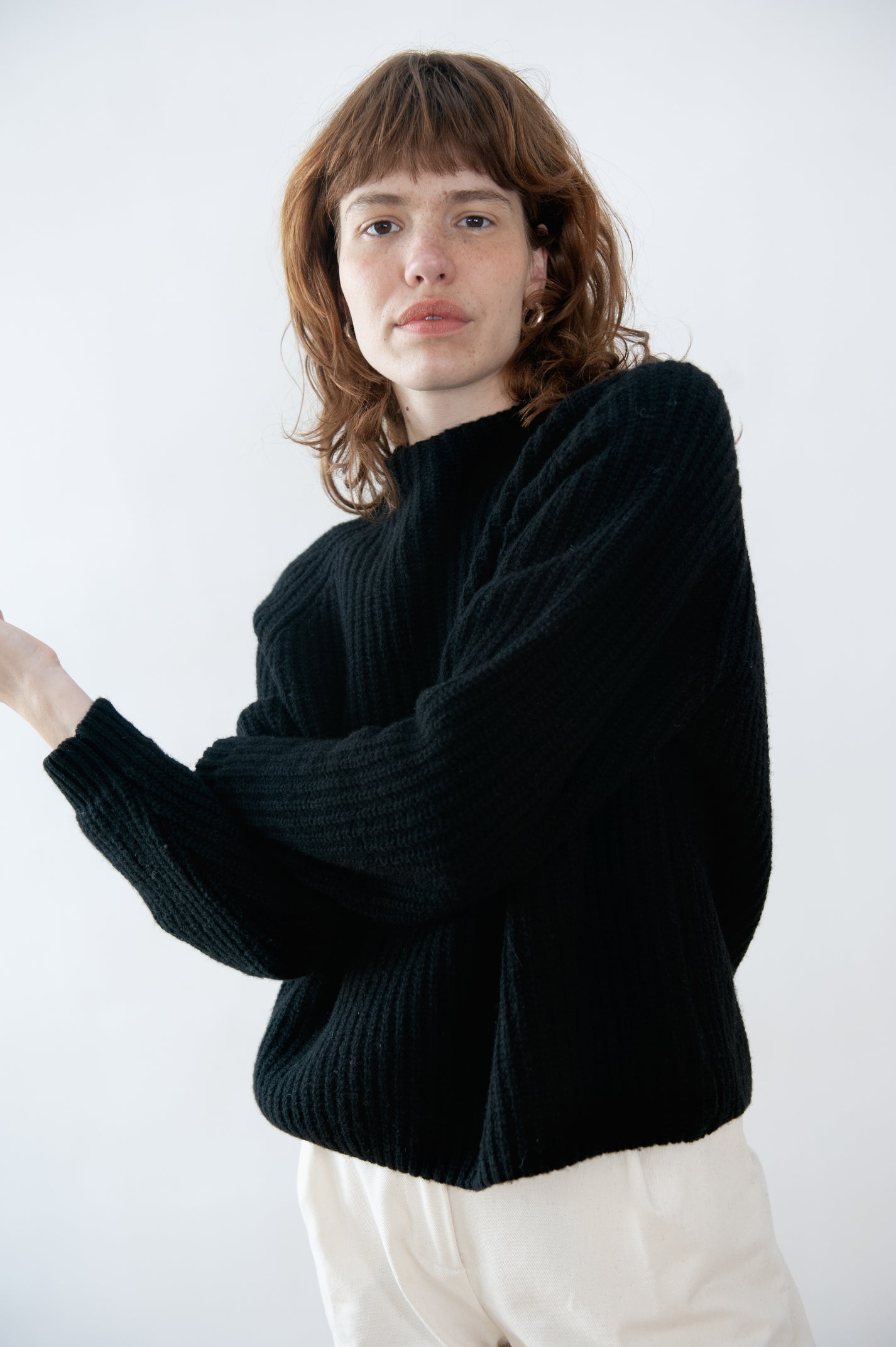 Jungle Folk / Pull Oriana - noir cachemire
