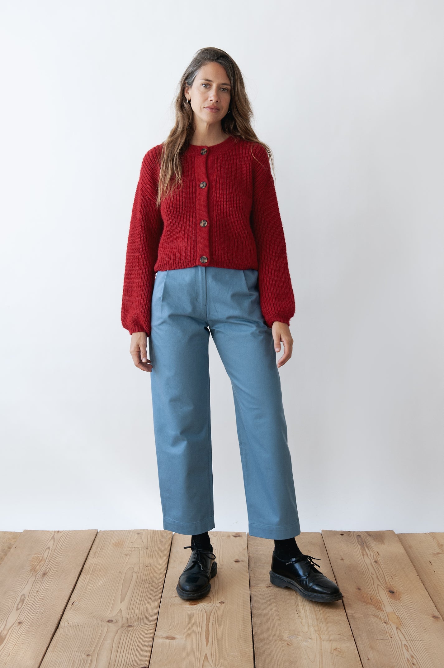 Jungle Folk / cardigan réversible TOSCA - rouge