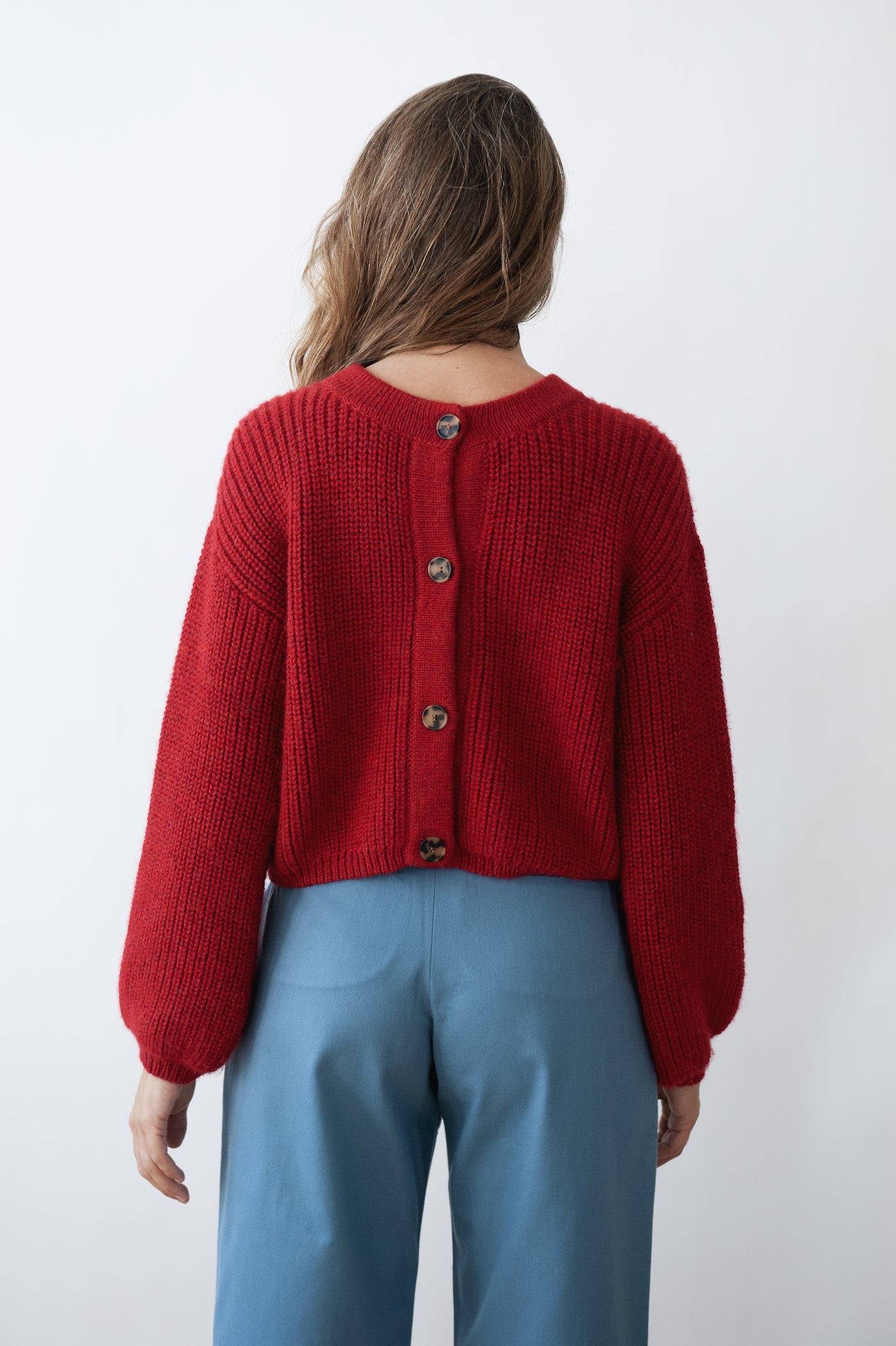 Jungle Folk / cardigan réversible TOSCA - rouge