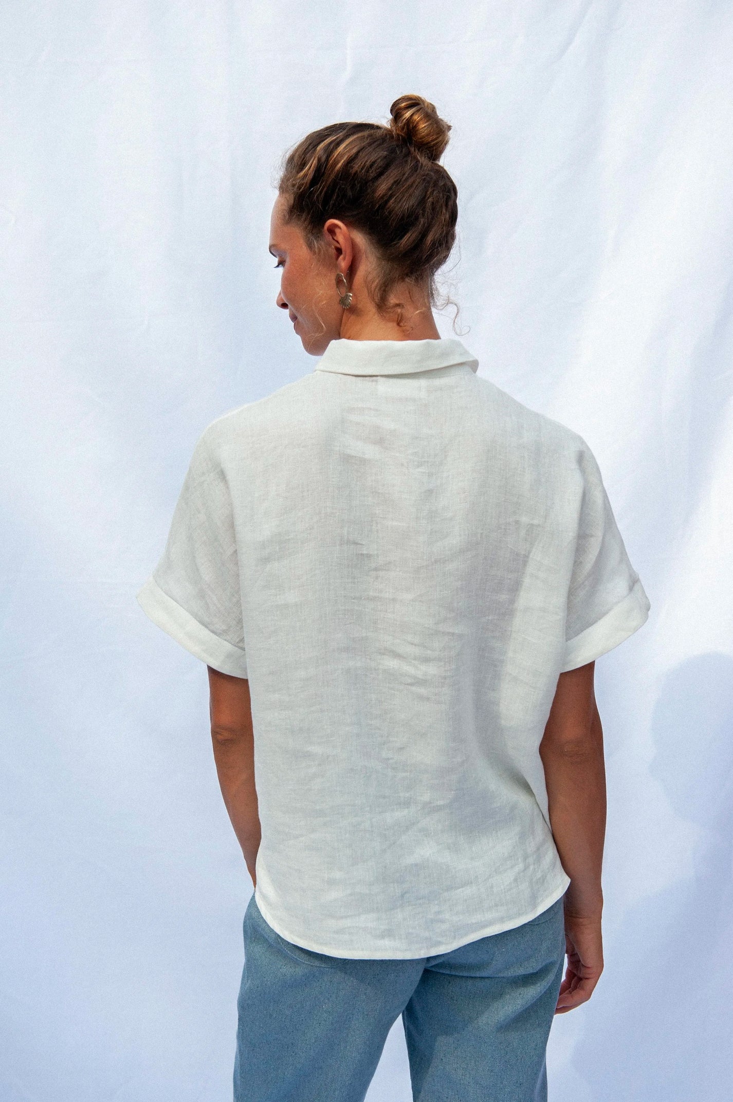 Jungle Folk / Tona Blouse en lin - Ecru