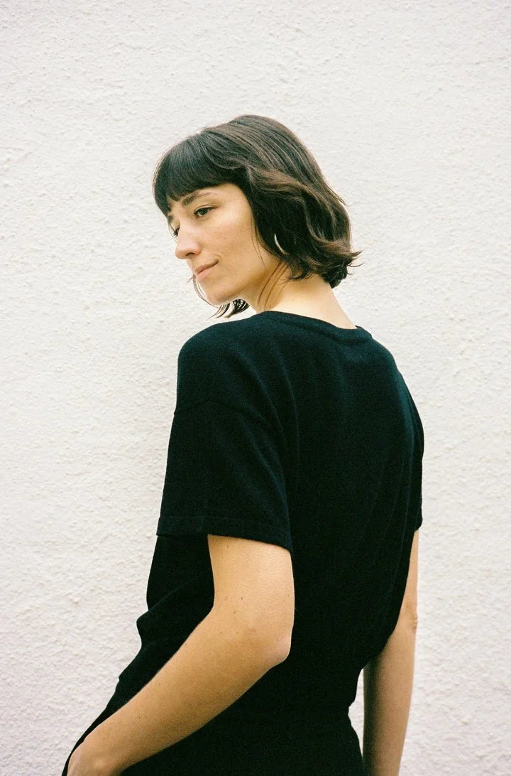Jungle Folk / top en maille El sur - Black