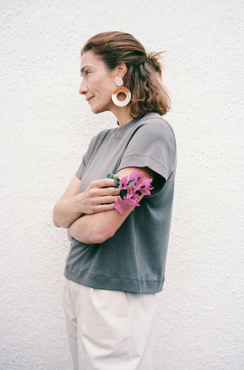Jungle Folk / top Ela Crop - Taupe