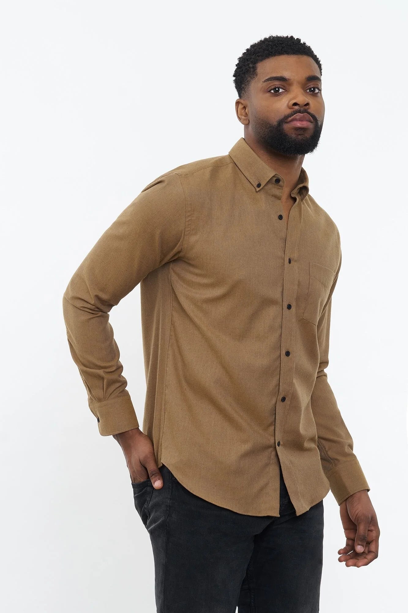 CARPASUS / Chemise flanelle "Populus" - ochre