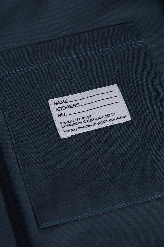CREST / Patch jacket, petrol