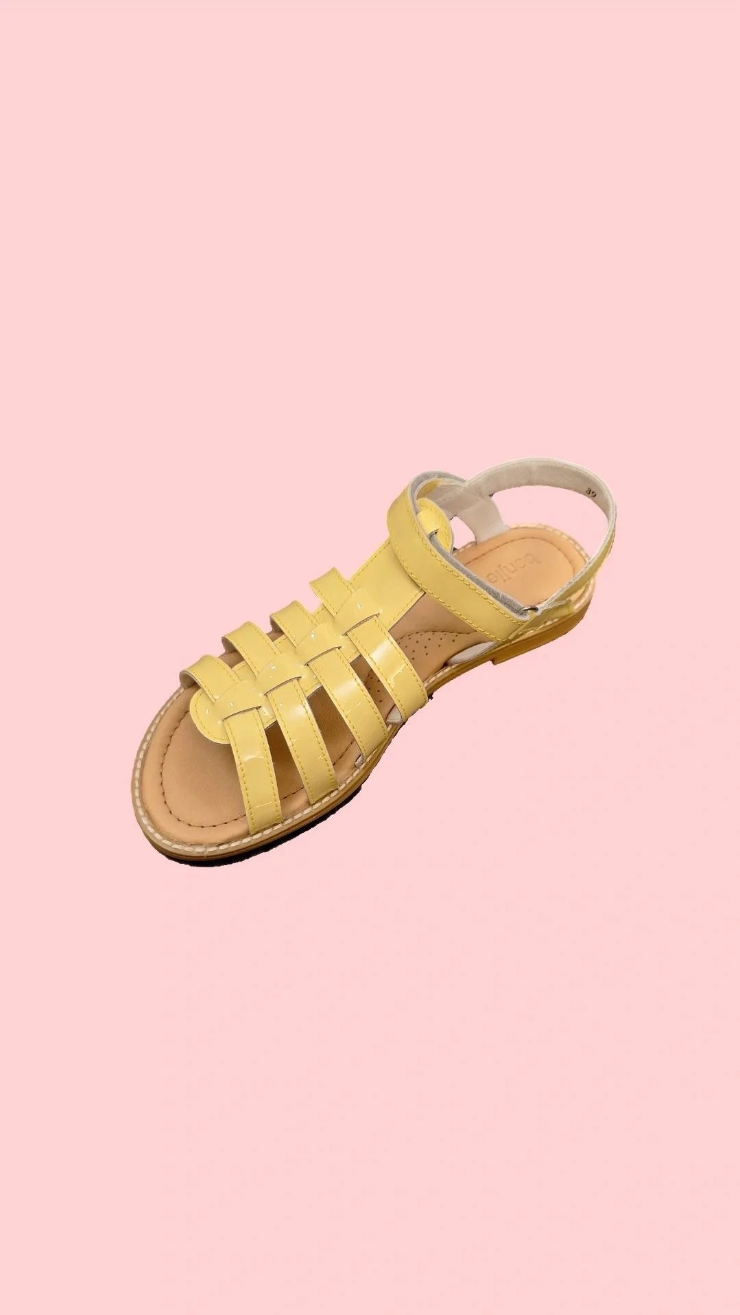 BENJIE / Berzona velcro verni - jaune