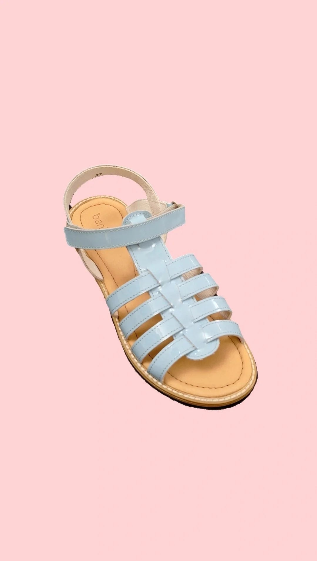 BENJIE / Berzona velcro verni - bleu ciel