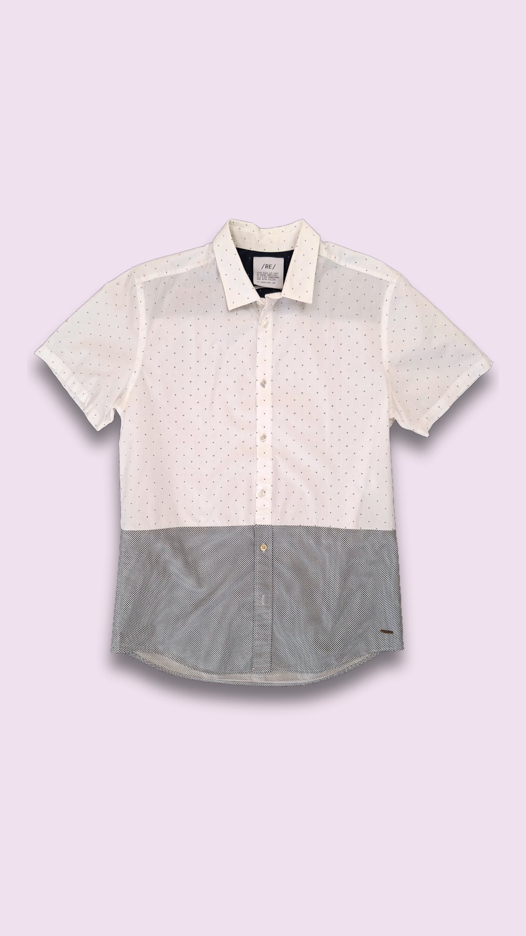 RE/Papa's shirt / Chemise manches courtes, n°44 triangle-pois