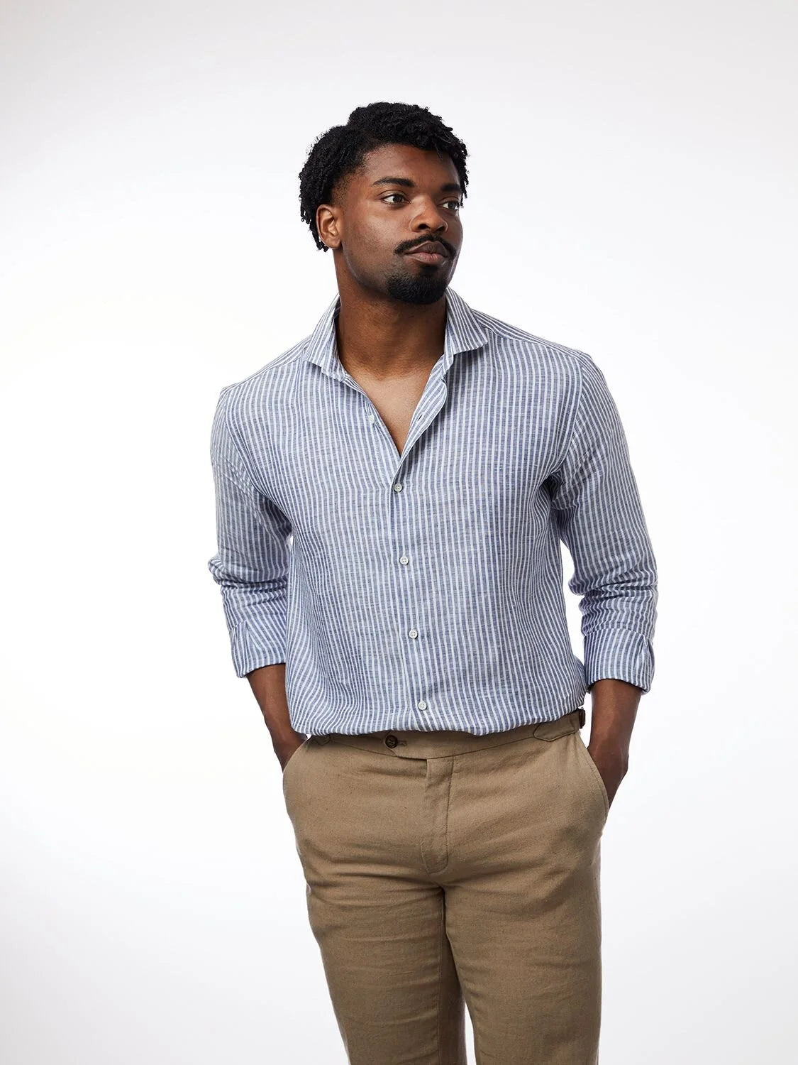 CARPASUS / Chemise Bellerive, navy stripes