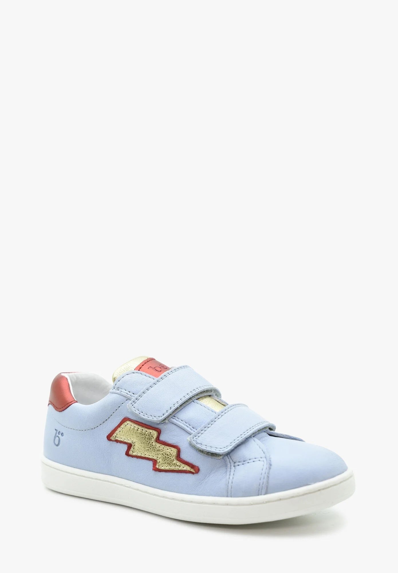 BENJIE / "BLUCHE FLASH" VELCRO LUDIVINE BLEU CIEL