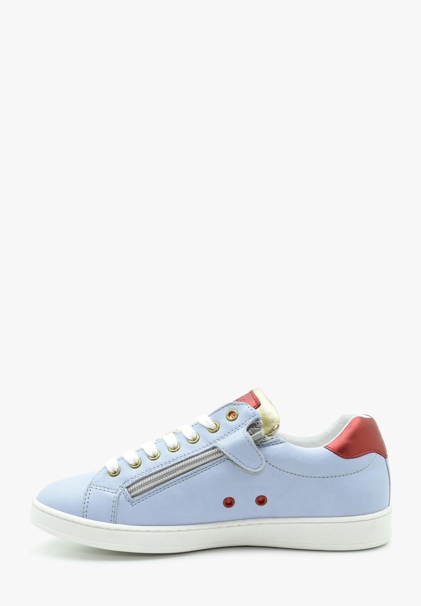 BENJIE / "BLUCHE FLASH" LACETS - BLEU CIEL