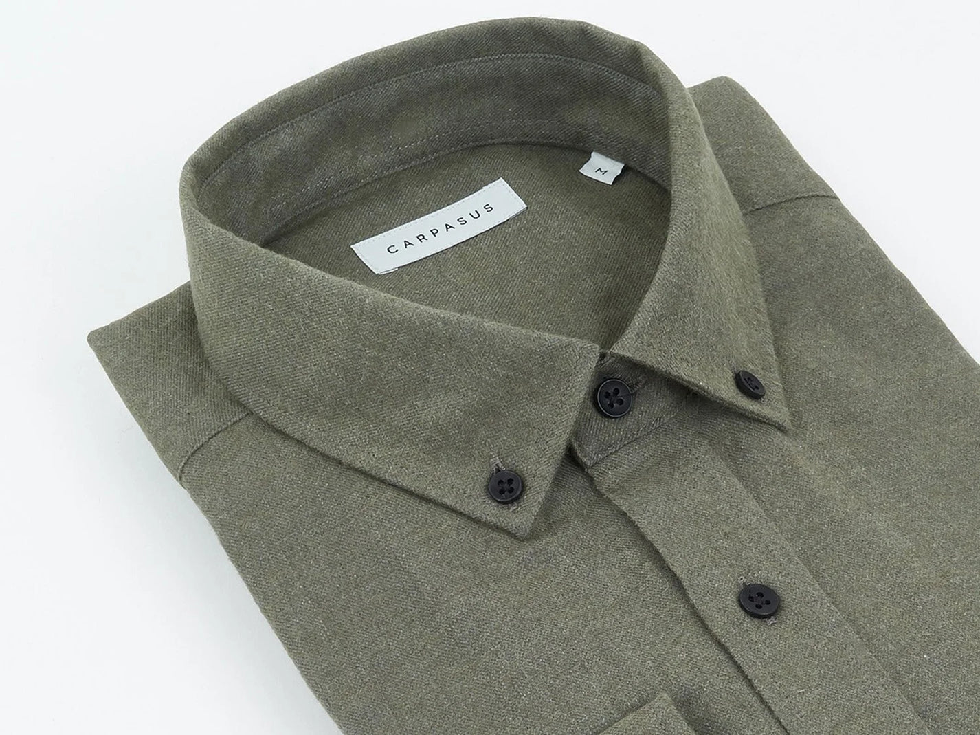 CARPASUS / Chemise flanelle "Populus" - olive