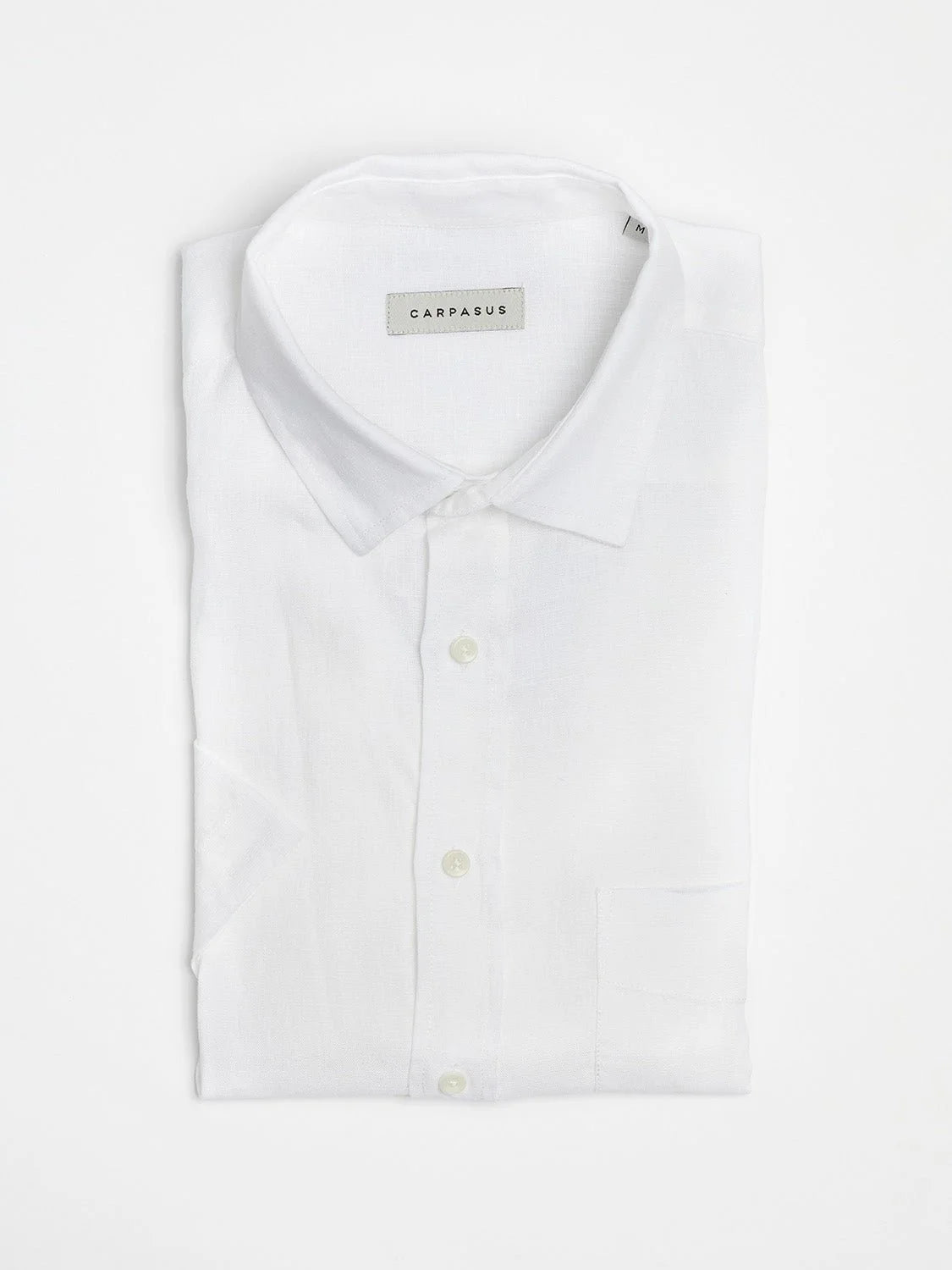 CARPASUS / Chemise Lido manches courtes, blanc