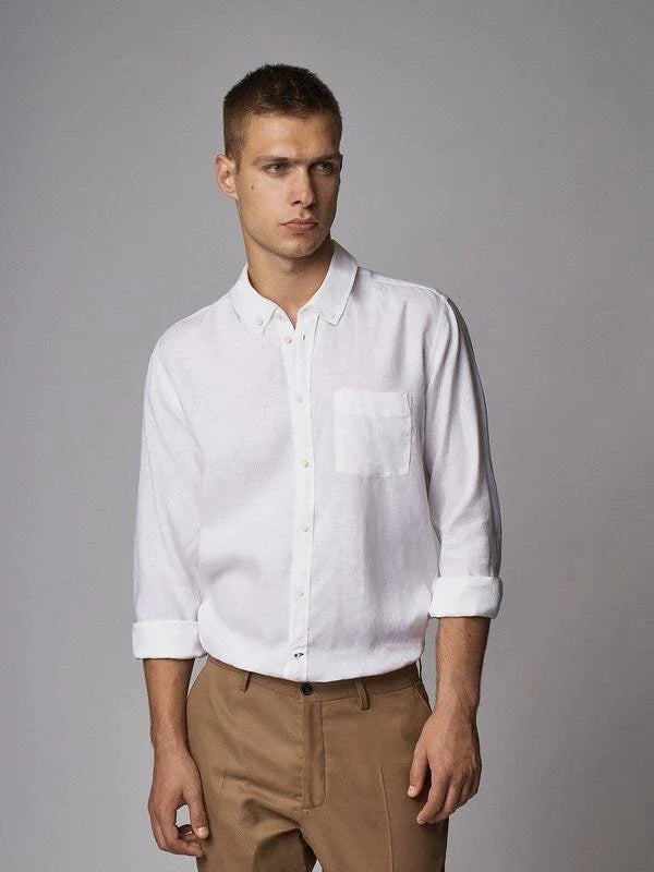 CARPASUS / Chemise Tamina en lin, blanc