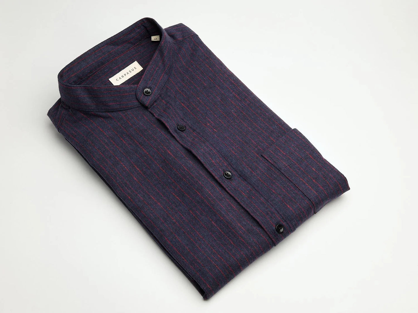 CARPASUS / Chemise Scurido flanelle, marine/red