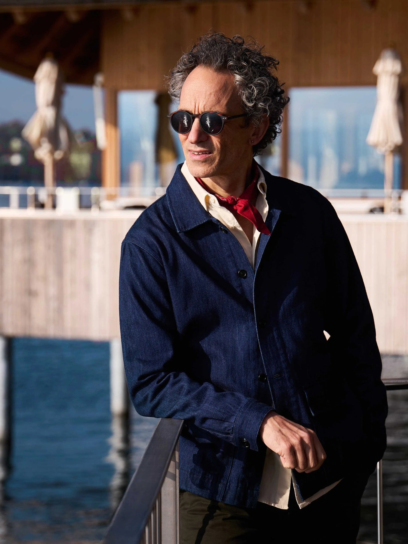 CARPASUS / Sur-Chemise denim Azulo - navy