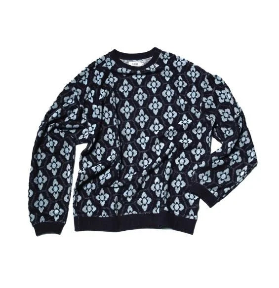 CREST / Pull monogramme fleurs